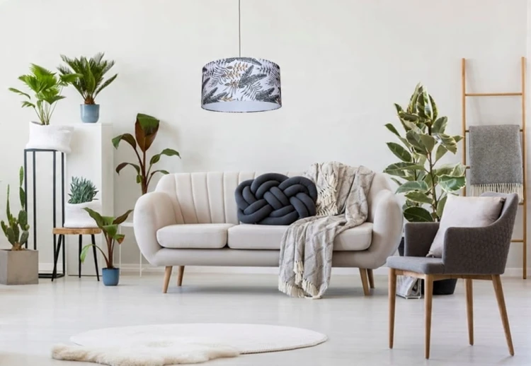 Abażur Liście Egzotyczne PRIMAVERA - walec 40