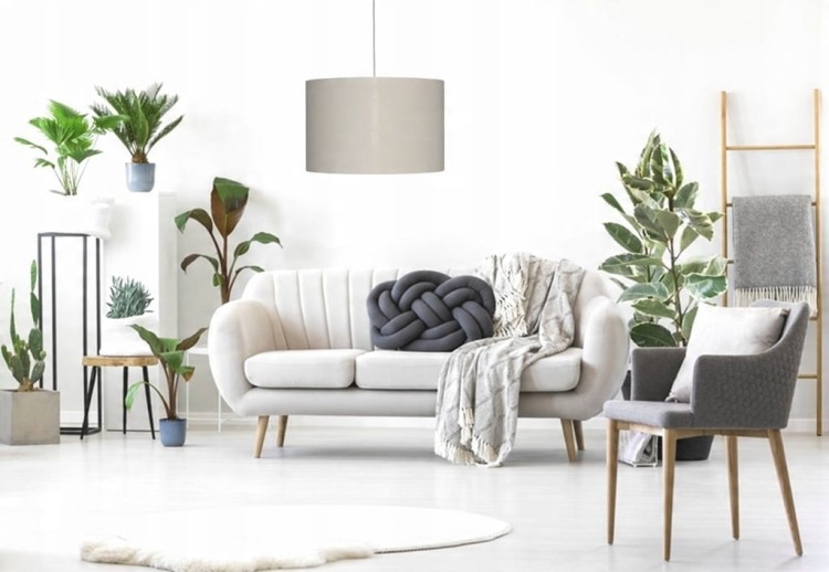 Abażur beżowy MIRANO - walec 13