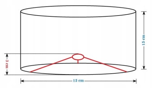 Abażur kremowy MIRANO - walec 15
