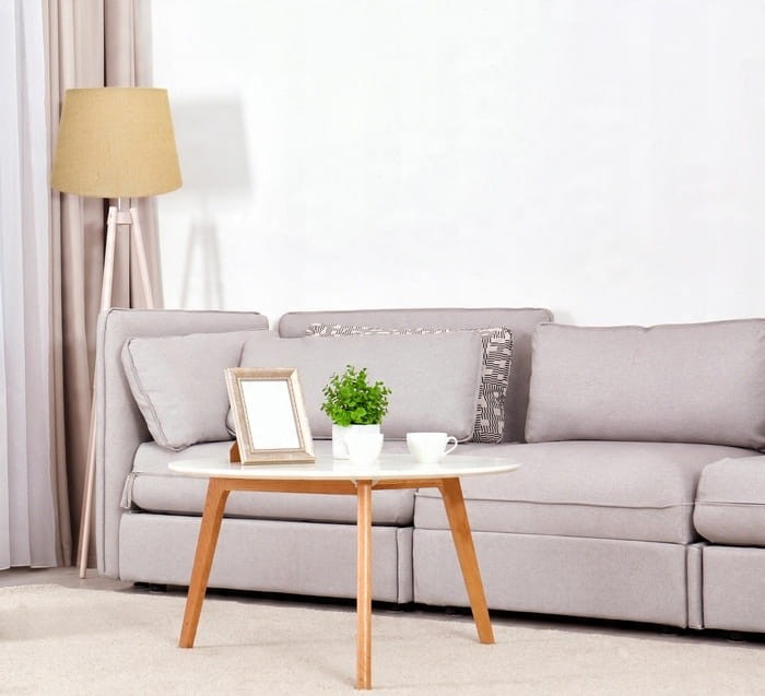 Abażur beżowy Juta ROCCA - stożek B 44 - aranżacja 3