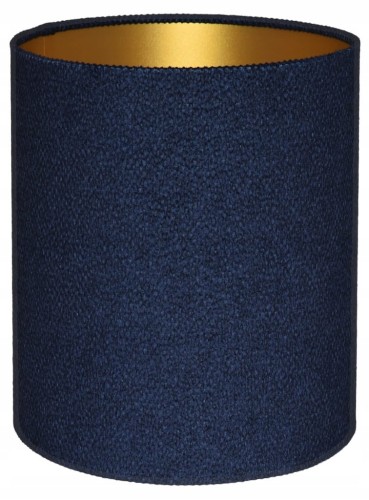 Abażur granatowy + złoty AREZZO - walec 13