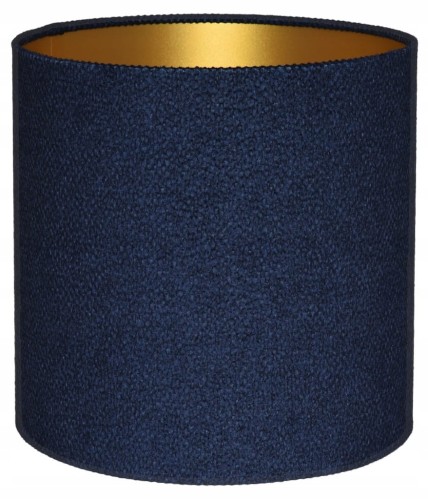 Abażur granatowy + złoty AREZZO - walec 15