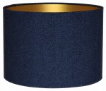 Abażur granatowy + złoty AREZZO - walec 20