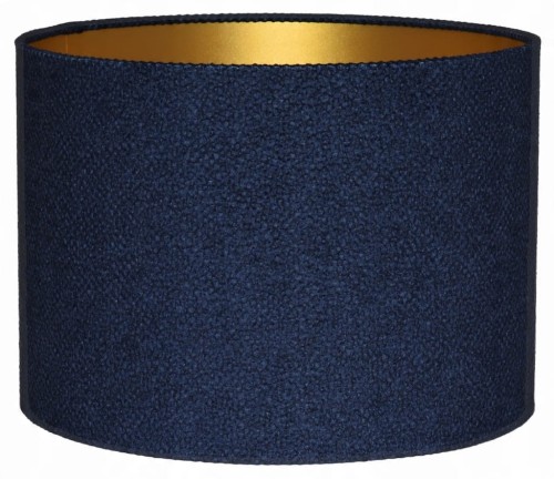 Abażur granatowy + złoty AREZZO - walec 20