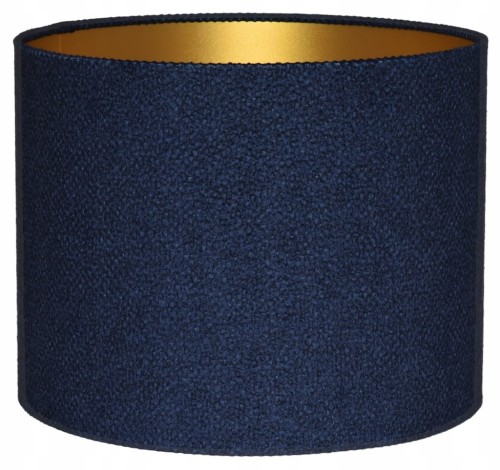Abażur granatowy + złoty AREZZO - walec 25