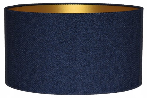 Abażur granatowy + złoty AREZZO - walec 35