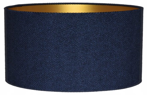 Abażur granatowy + złoty AREZZO - walec 45