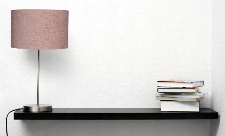 Abażur pudrowy róż AREZZO - walec 15