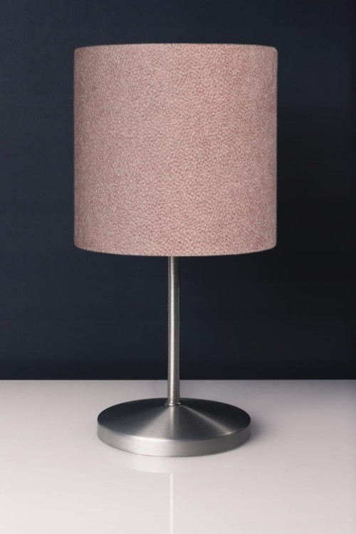 Abażur pudrowy róż AREZZO - walec 25