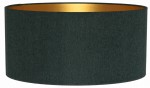 Abażur zielony sosnowy + złoty AVOLA - walec 40
