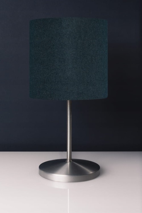 Abażur ciemny turkusowy + złoty AVOLA - walec 50