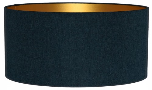 Abażur ciemny turkusowy + złoty AVOLA - walec 40