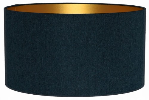 Abażur ciemny turkusowy + złoty AVOLA - walec 35