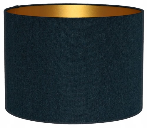 Abażur ciemny turkusowy + złoty AVOLA - walec 20