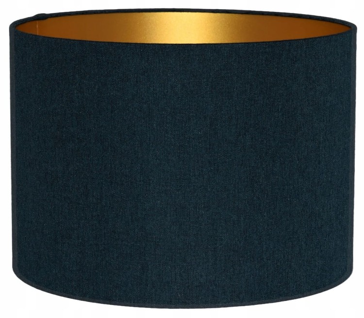 Abażur ciemny turkusowy + złoty AVOLA - walec 20