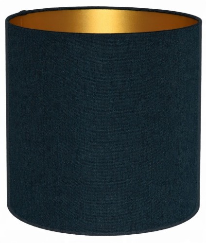 Abażur ciemny turkusowy + złoty AVOLA - walec 15