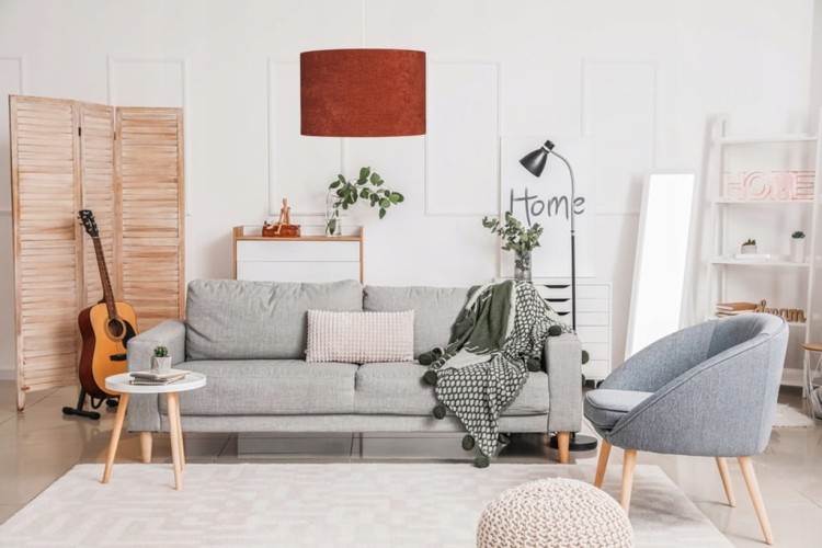 Abażur terakota Boucle VENOSA - walec 45