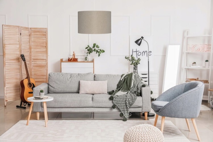 Abażur beżowy AVOLA - walec 25