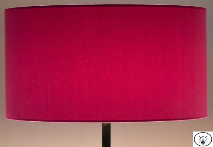 Abażur różowy MATERA - walec 45