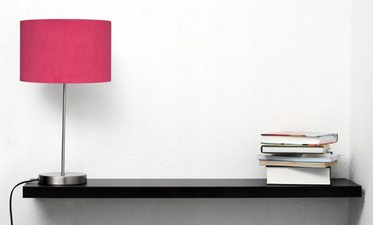 Abażur różowy MATERA - walec 40