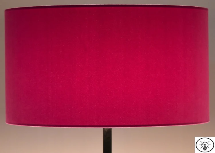 Abażur różowy MATERA - walec 35