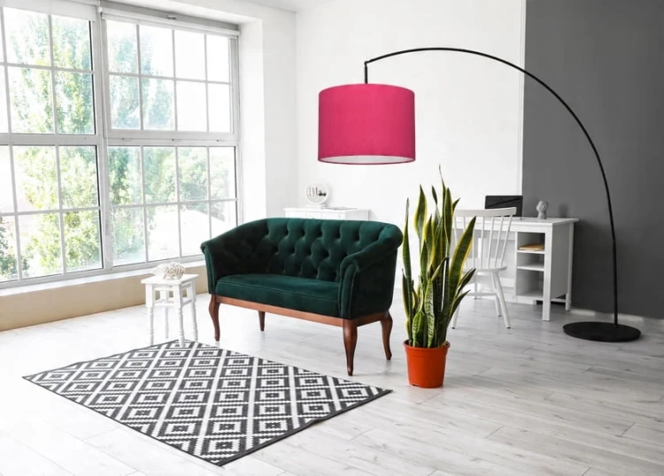 Abażur różowy MATERA - walec 25