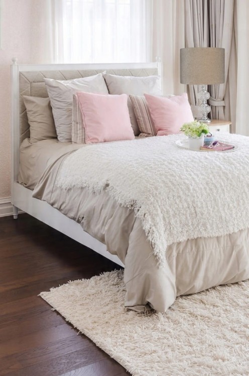 Abażur beżowy Boucle VENOSA - walec 50