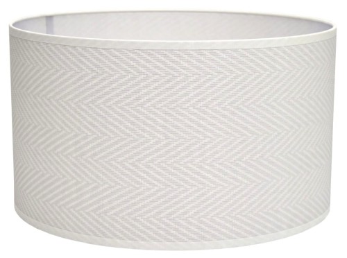 Abażur mleczno-szary KRESKI - walec 35