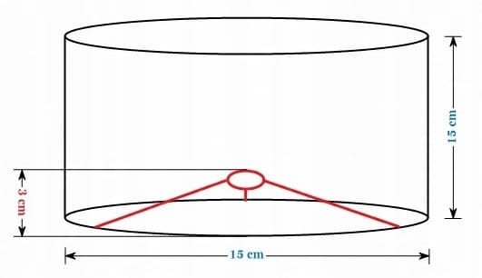 Abażur stare złoto PRATO - walec 15