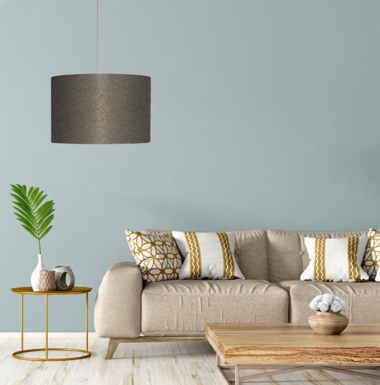 Abażur stare złoto PRATO - walec 50