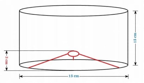 Abażur złoty LATINA - walec 15