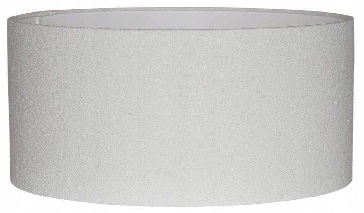 Abażur biały Boucle VENOSA - walec 50