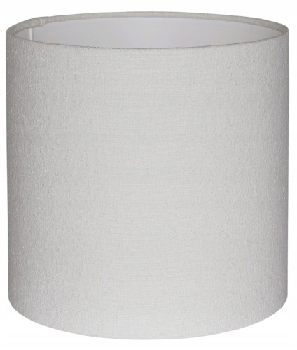 Abażur biały Boucle VENOSA - walec 15