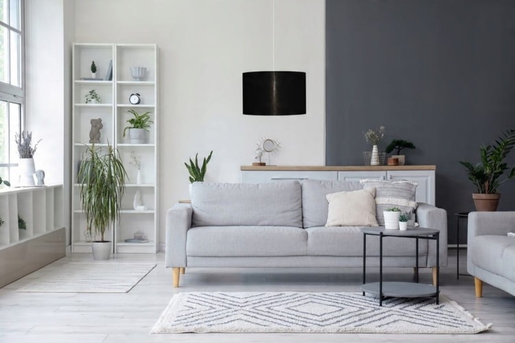 Abażur czarny + złoty MIRANO - walec 13