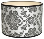 Abażur grafitowy ORNAMENT - walec 35