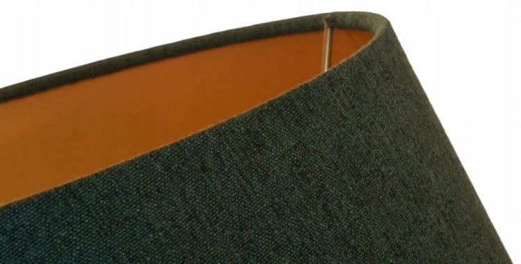 Abażur zielony sosnowy + złoty AVOLA - stożek A 31