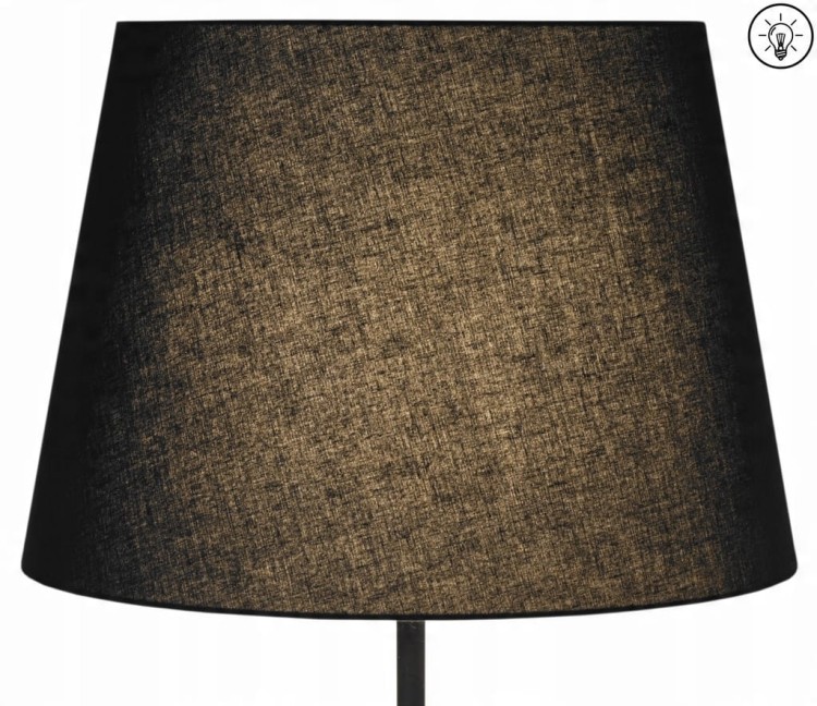 Abażur czarny MIRANO - stożek B 30