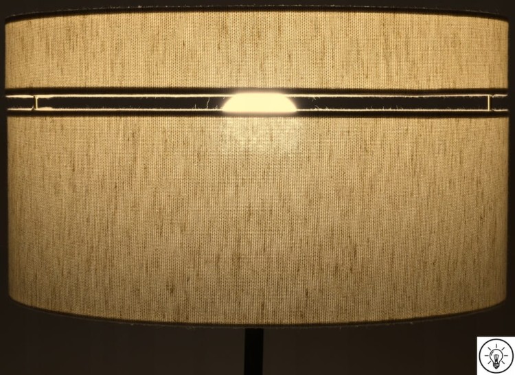 Abażur złoty LATINA - podwójny 40 - zapalony 2