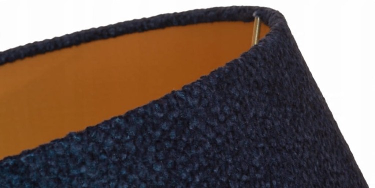 Abażur granatowy + złoty AREZZO - stożek B 40