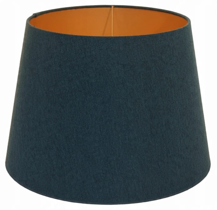 Abażur ciemny turkusowy + złoty AVOLA - stożek B 30