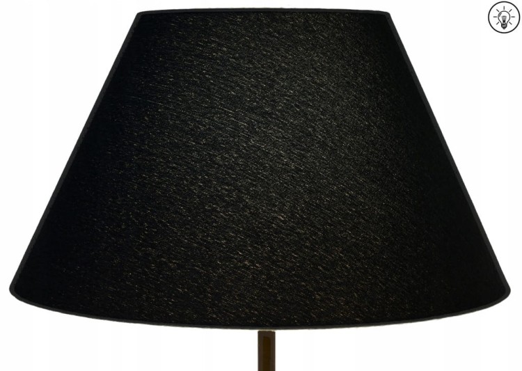 Abażur ciemny turkusowy + złoty AVOLA - stożek A 45