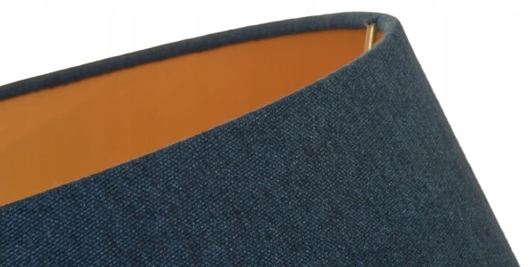 Abażur ciemny turkusowy + złoty AVOLA - stożek A 45