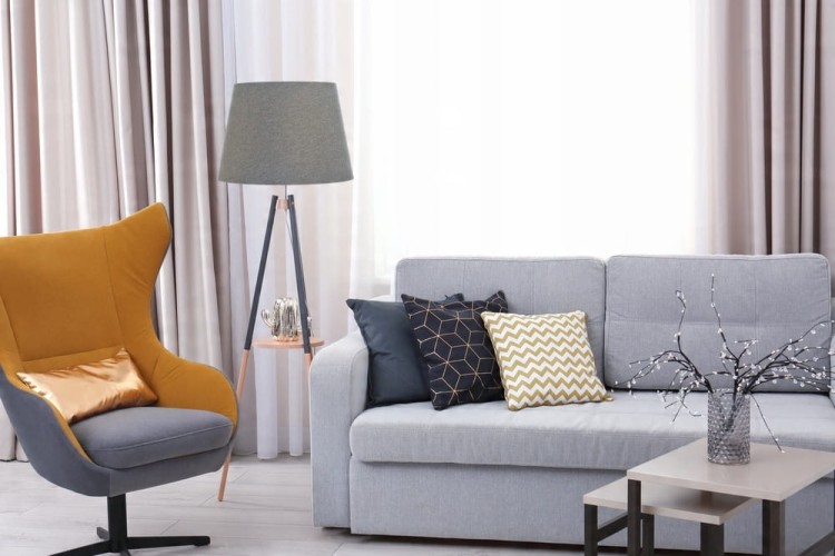 Abażur szary AVOLA - stożek A 50