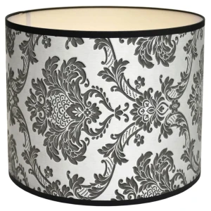 Abażur grafitowy ORNAMENT - walec 25