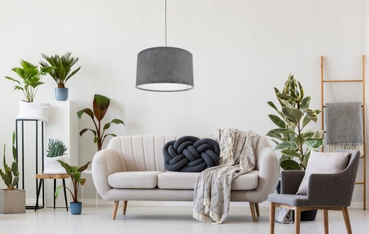 ABAŻUR grafitowy SAVIO - walec 15