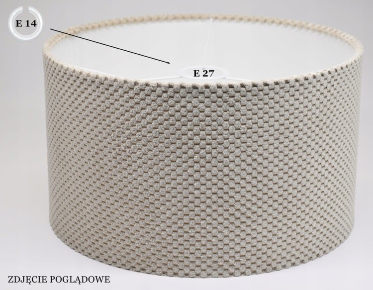 ABAŻUR beżowy SAVIO - walec 15