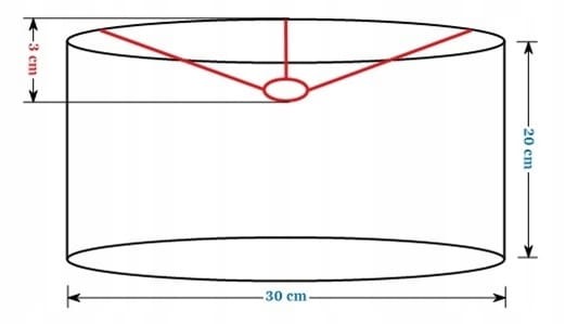 ABAŻUR beżowy SAVIO - walec 30