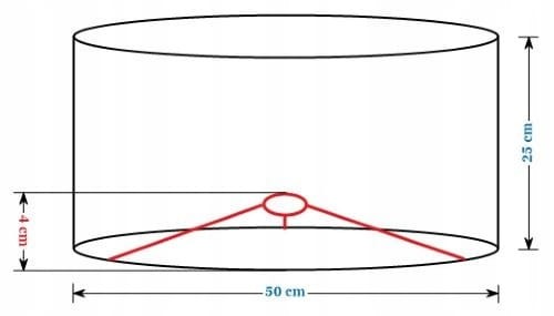 ABAŻUR beżowy SAVIO - walec 50