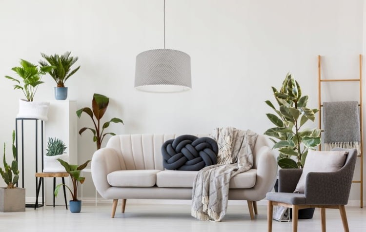 ABAŻUR jasno szary SAVIO - walec 40