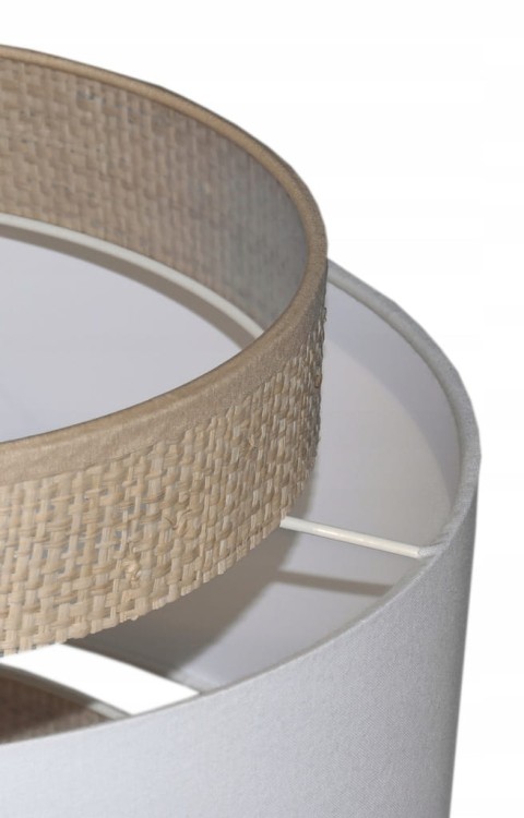 Abażur biały / rafia MIRANO - tort 35 - detal 1